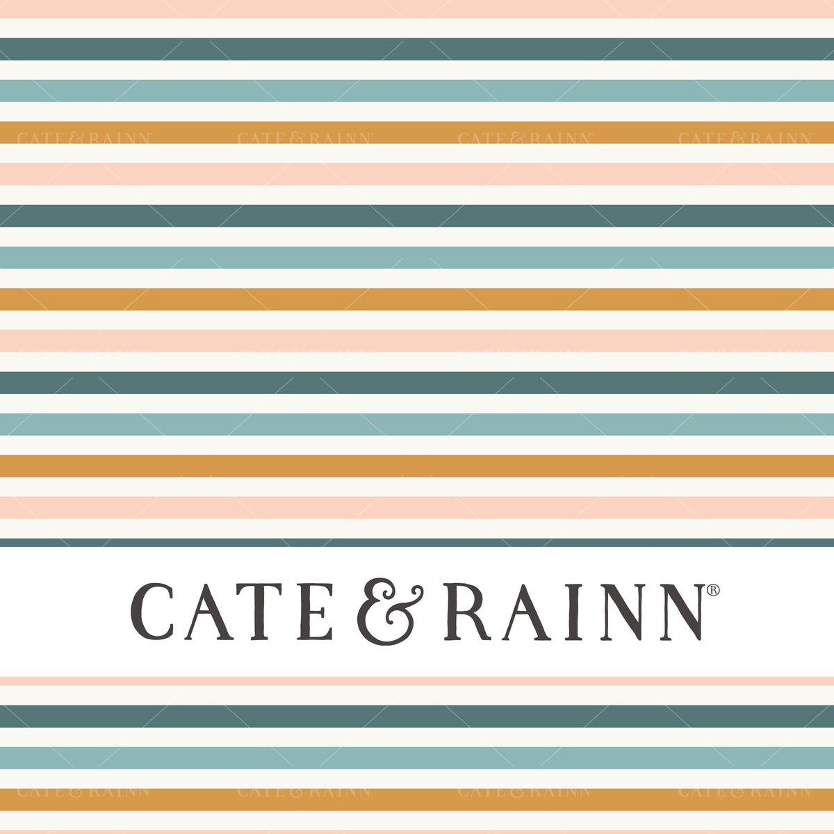 Colorful Stripe Seamless Pattern | Sunrise Floral Collection