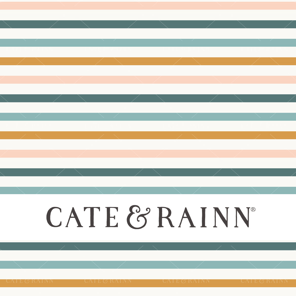 Thin Multicolor Stripe Seamless Pattern | Sunrise Floral Collection