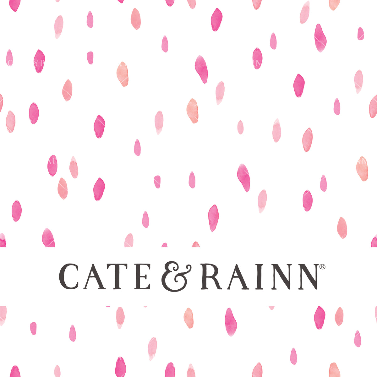 Pink Watercolor Dashes Seamless Pattern | Valentines Collection