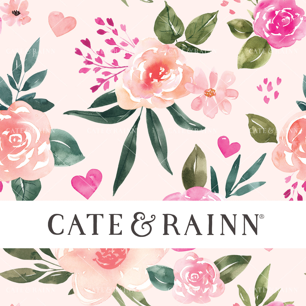 Valentine&#39;s Floral on Pink Seamless Pattern | Valentines Collection