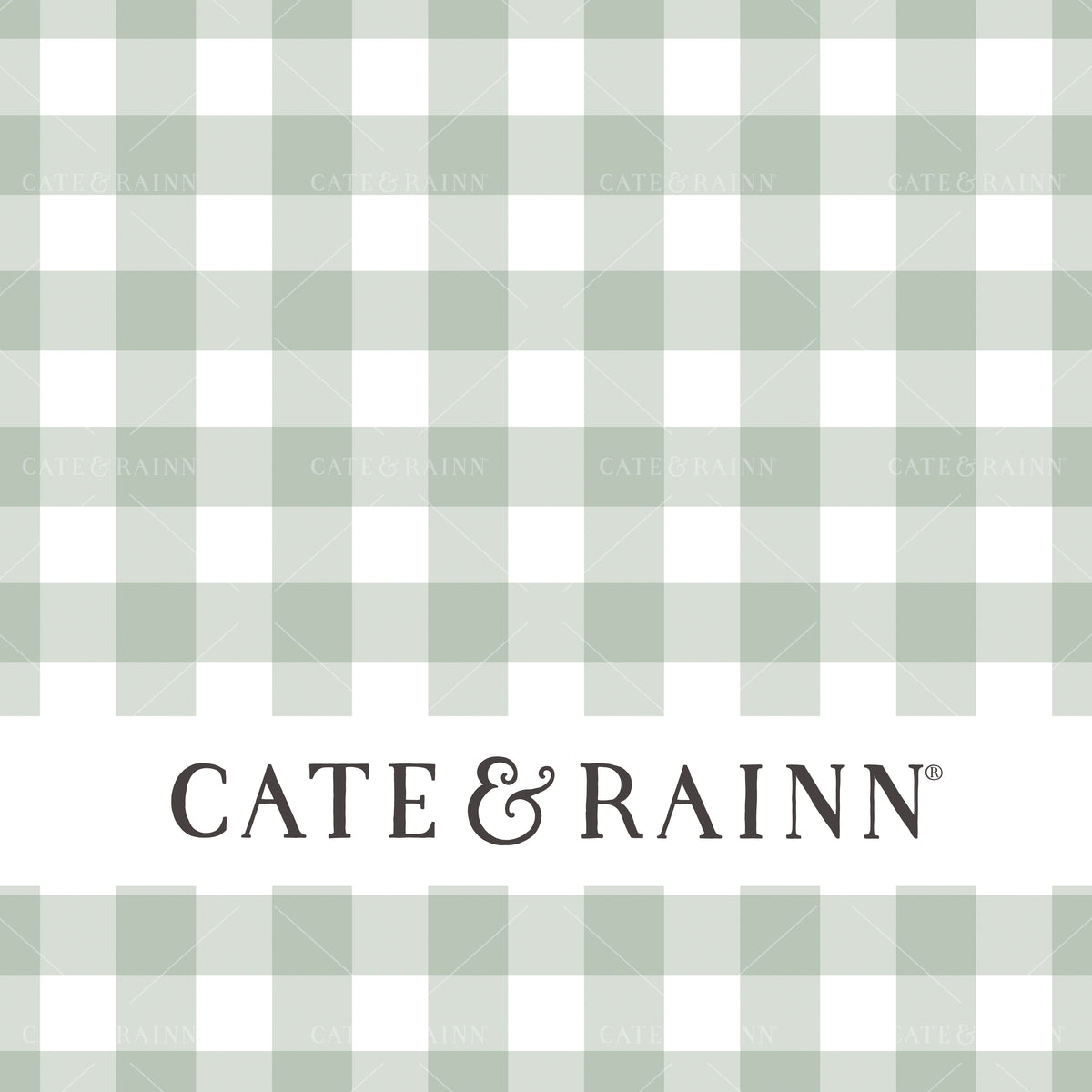 Mint Blue and White Gingham Seamless Pattern | Vintage Spring Collection