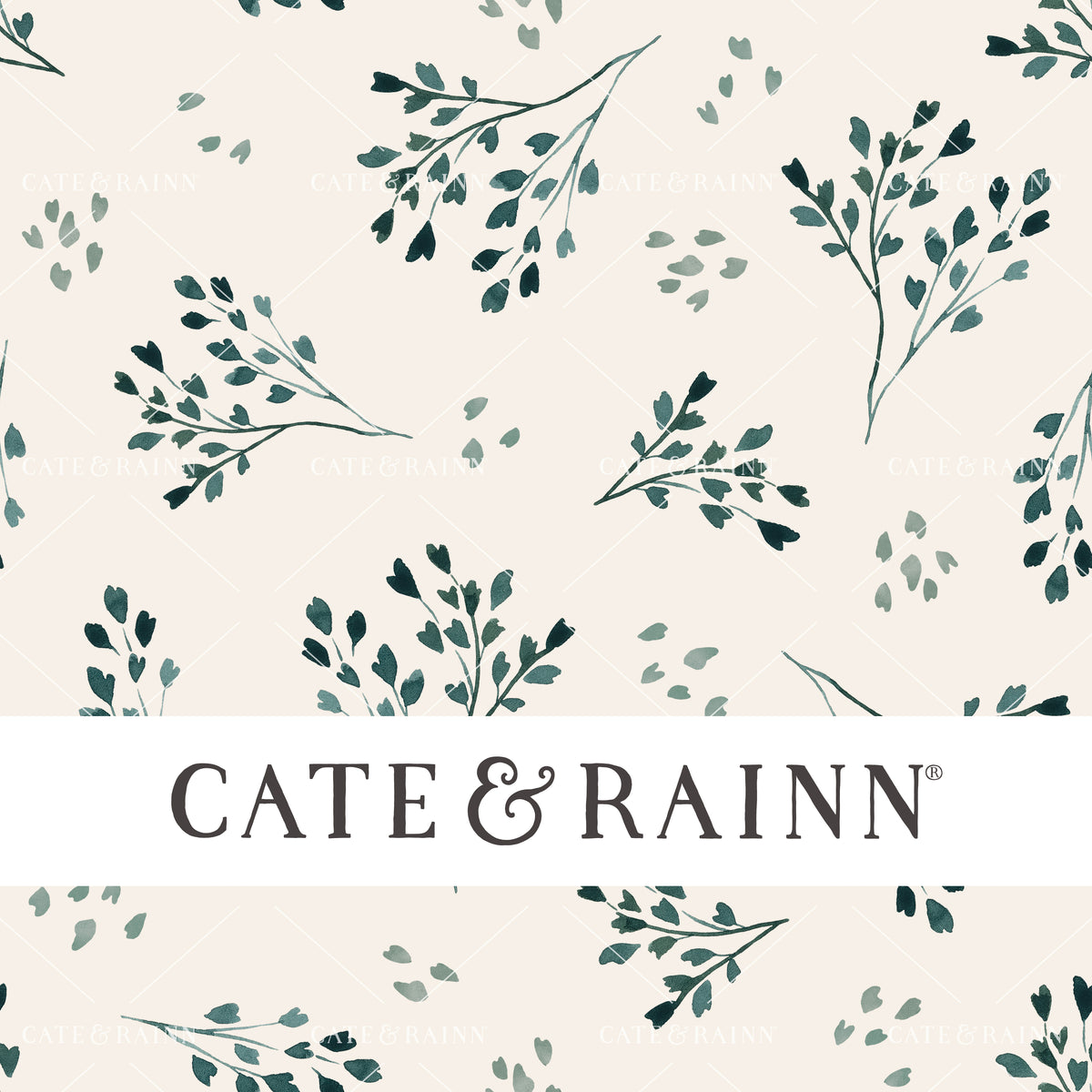 Watercolor Sprigs Seamless Pattern | Vintage Spring Collection