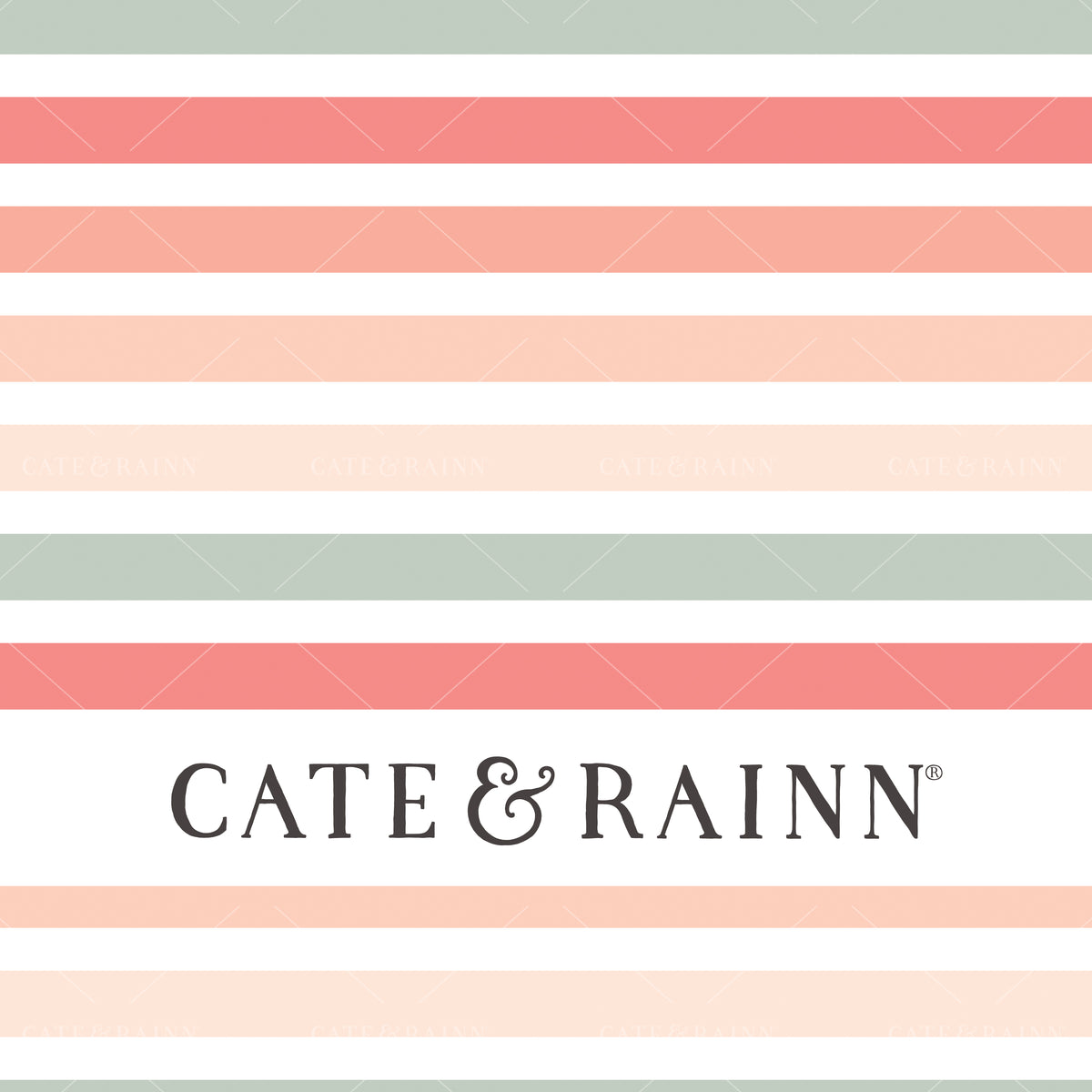 Pink and Mint Stripes Seamless Pattern | Vintage Spring Collection